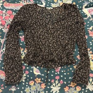 Z Supply sheer floral blouse